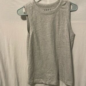 Gray loft tank top